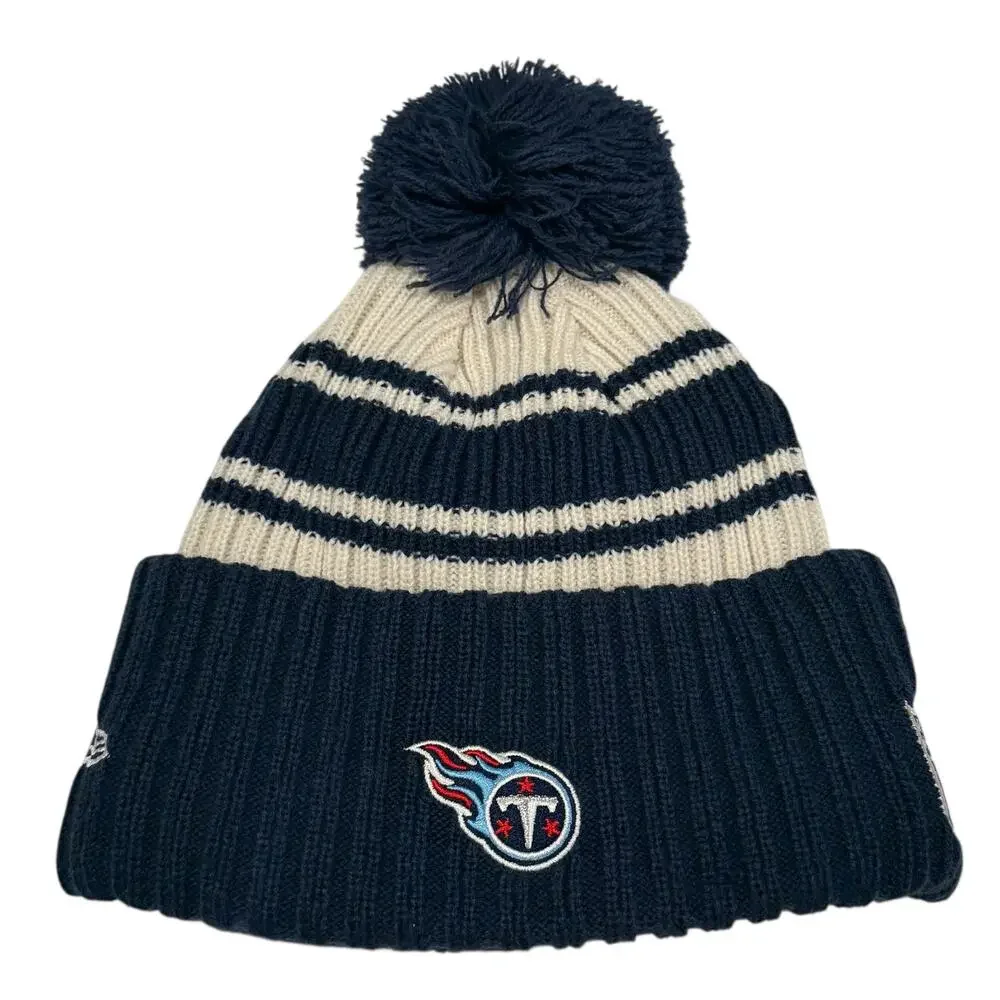 Tennessee Titans Beanie Hat Youth NFL Football Pom New Era Kids‎ Outdoors NEW